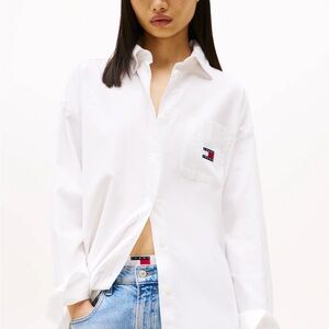 Tommy Hilfiger White Logo Shirt